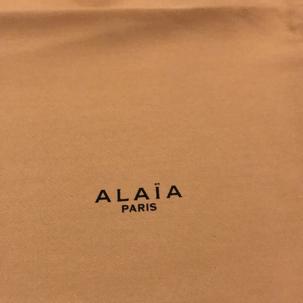 Alaia brown dust bag 8.5x13.5 inches